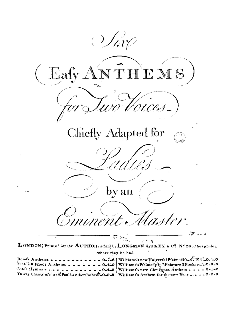 6 Easy Anthems sheet music