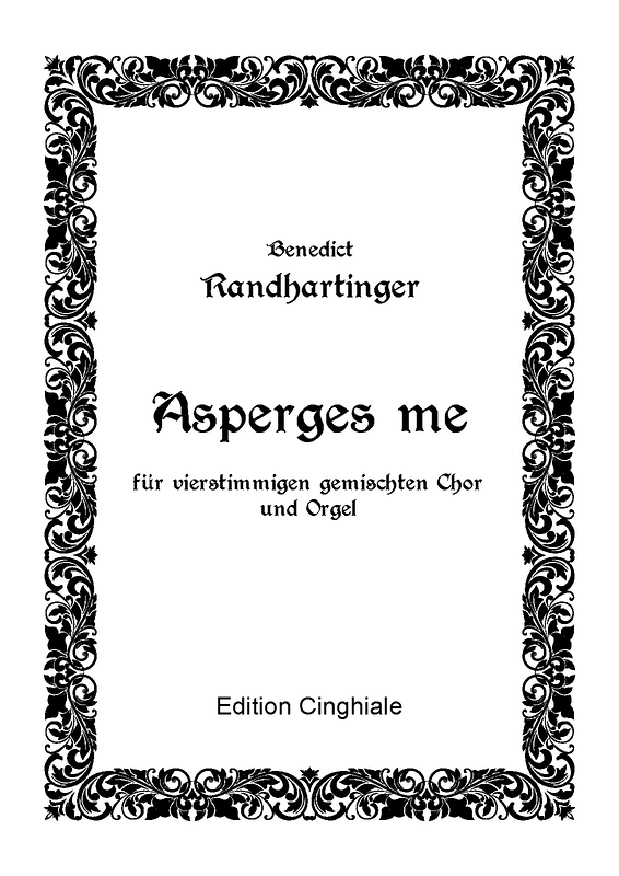 Asperges me sheet music
