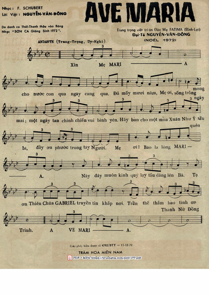 Ave Maria sheet music