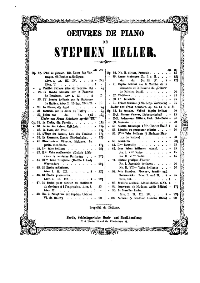 Bolero, Op.32 Piano Sheet Music Page 1 Free PDF