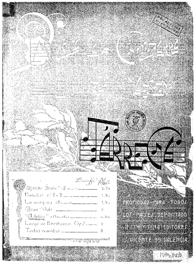Capricho Arabe sheet music