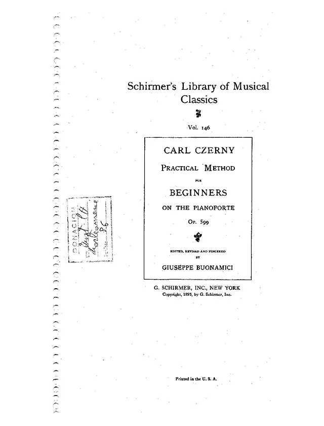 Carl Czerny: Op. 599 No. 35 in E Major (Practical Method for Beginners) Piano Sheet Music Page 1 Free PDF