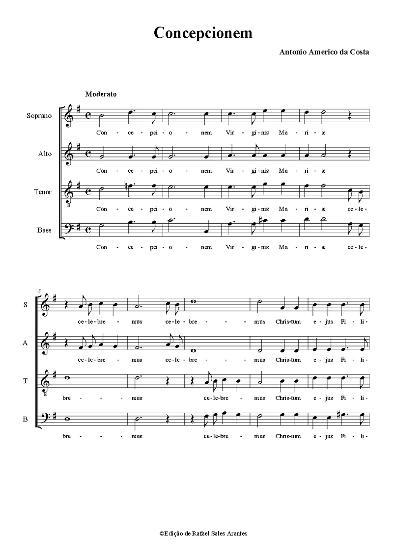 Concepcionem sheet music