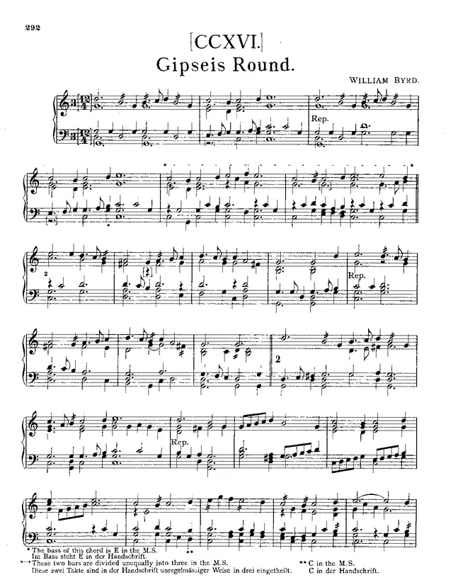 Gipsies’ Round, T 466 Piano Sheet Music Page 1 Free PDF