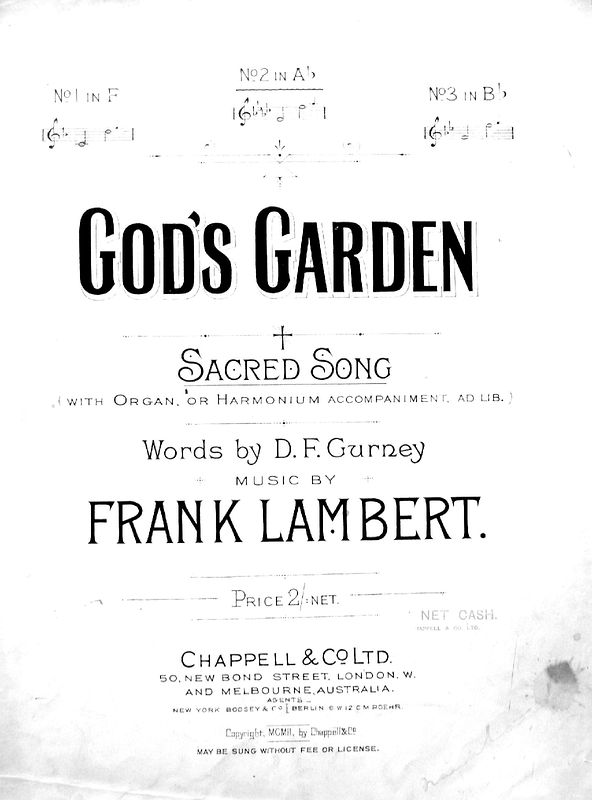 God's Garden sheet music
