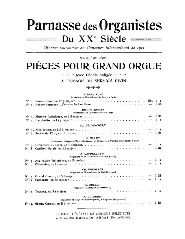 Grand choeur Piano Sheet Music Page 1 Free PDF