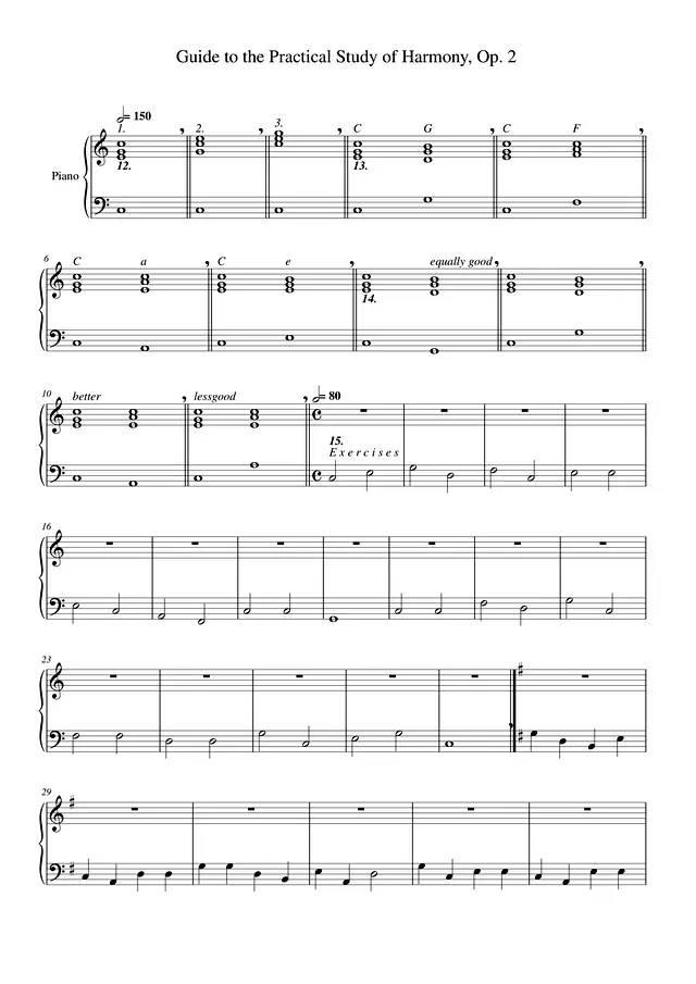 Guide to the Practical Study of Harmony, Op. 2