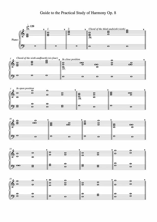 Guide to the Practical Study of Harmony Op. 8