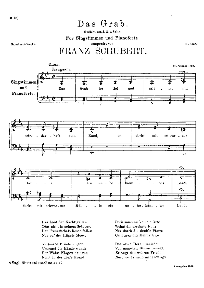 Impromptu in E Major (D. 377) Piano Sheet Music Page 1 Free PDF