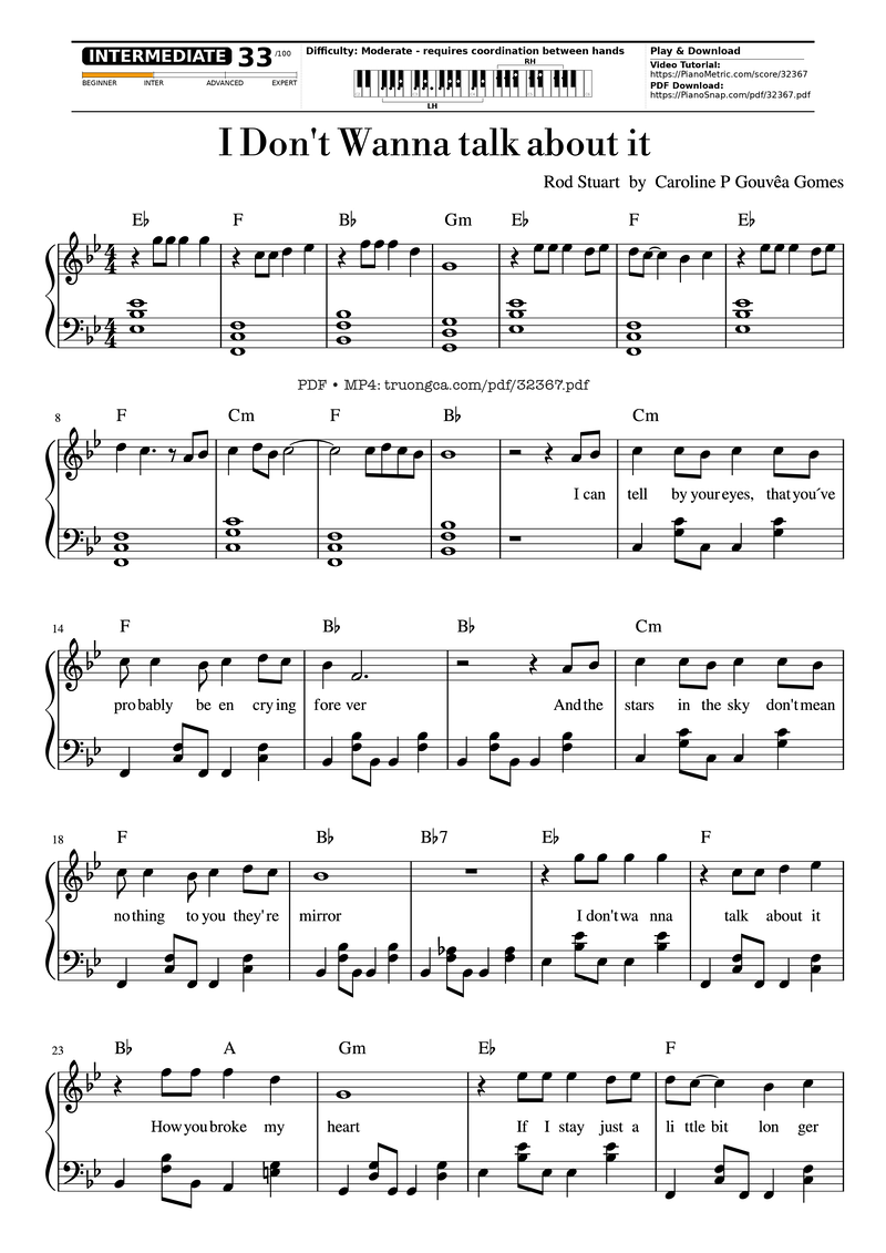 In Your Eyes sheet music
