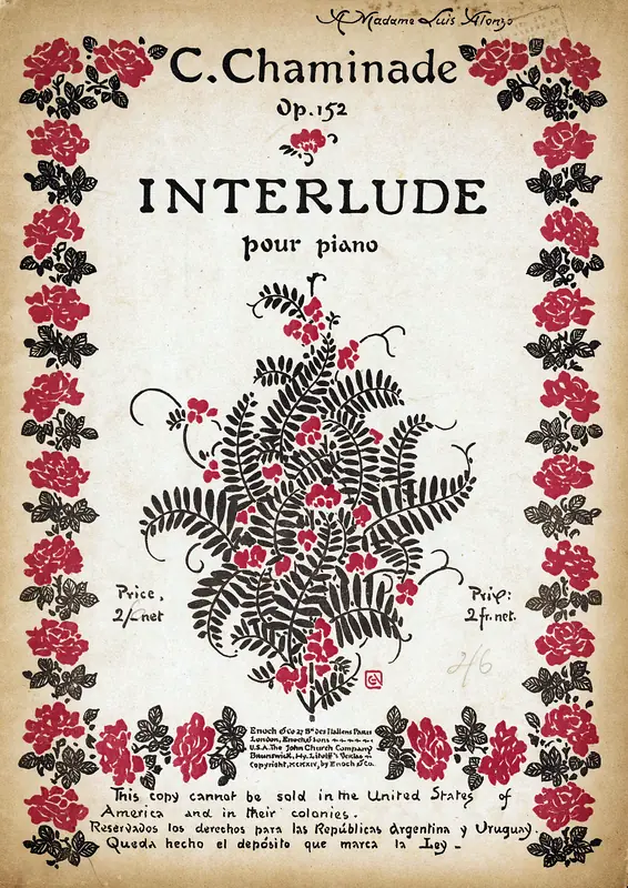 Interlude, Op.152 Piano Sheet Music Page 1 Free PDF