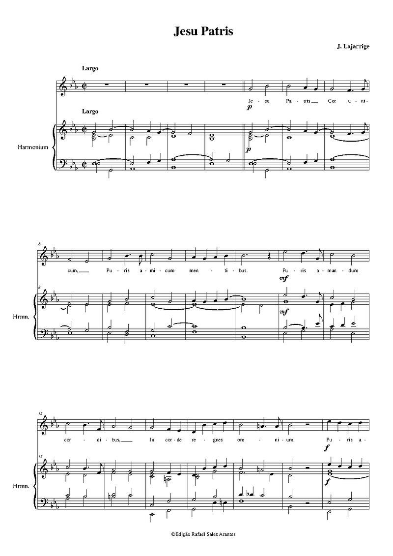 Jesu Patris sheet music