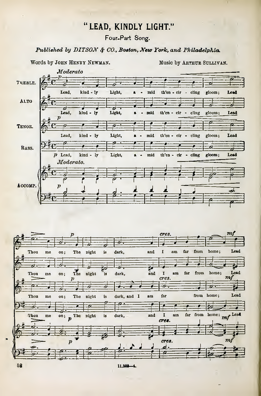 Lead, Kindly Light sheet music