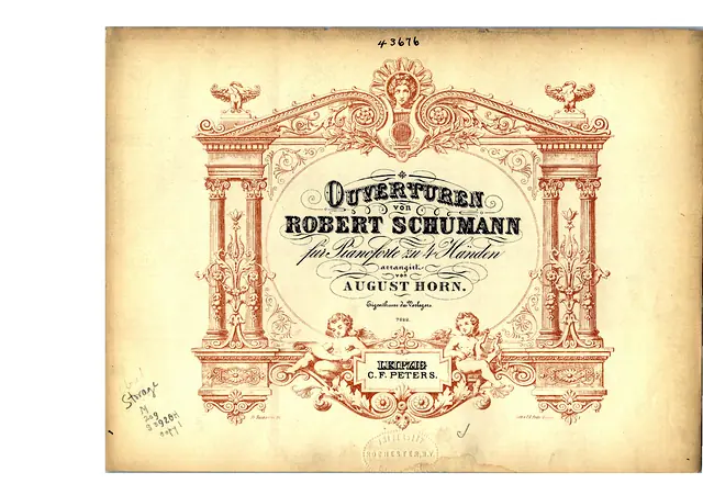 Manfred, Op.115 Piano Sheet Music Page 1 Free PDF