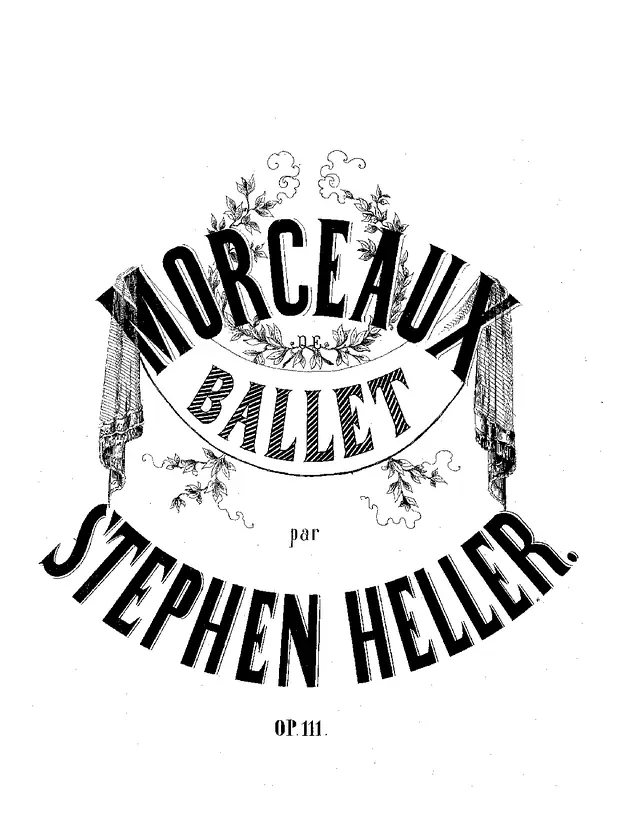 Morceaux de ballet, Op.111 Piano Sheet Music Page 1 Free PDF