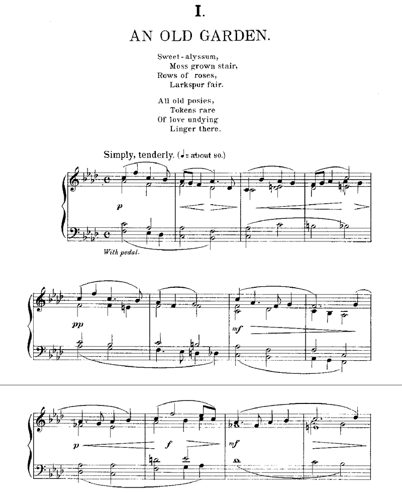 New England Idyls, Op.62 Piano Sheet Music Page 1 Free PDF