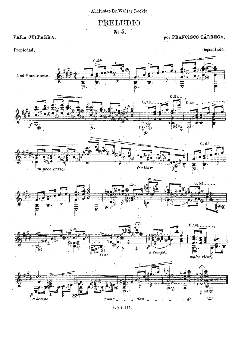 Prelude No.5 sheet music