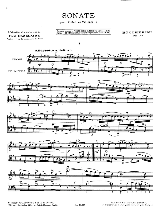 Sonata a moll sheet music