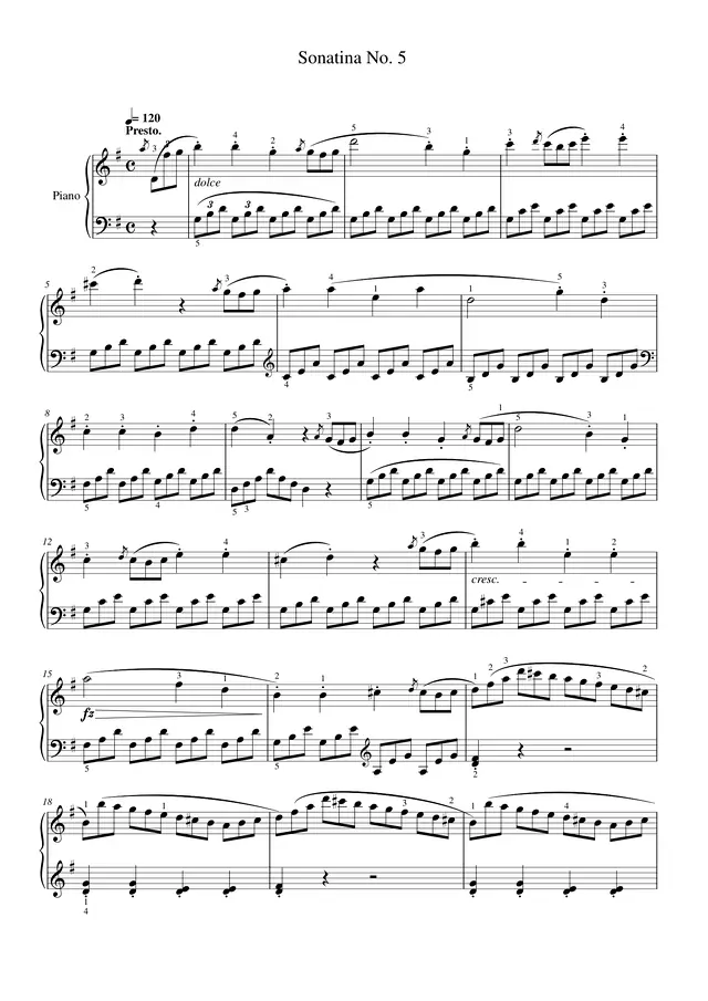 Sonatina No. 5