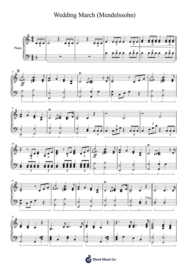 Summer Piano Sheet Music Page 1 Free PDF