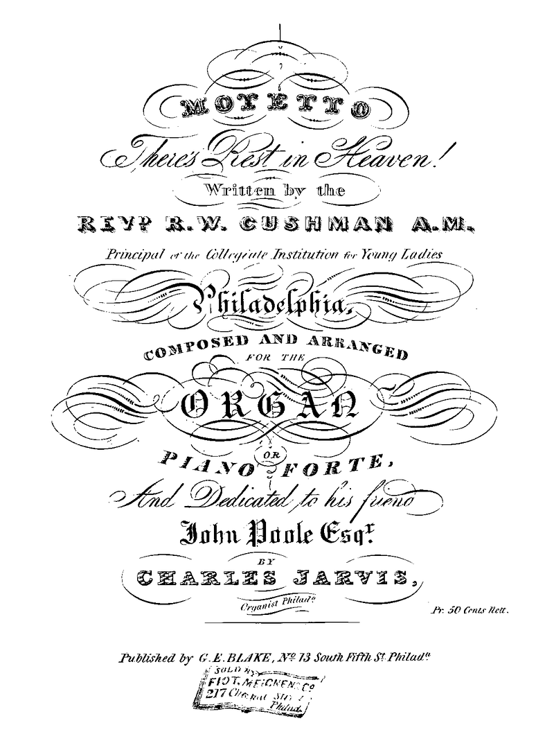 There's Rest in Heaven sheet music