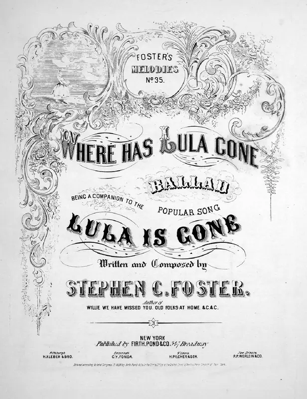 Where Has Lula gone Piano Sheet Music Page 1 Free PDF
