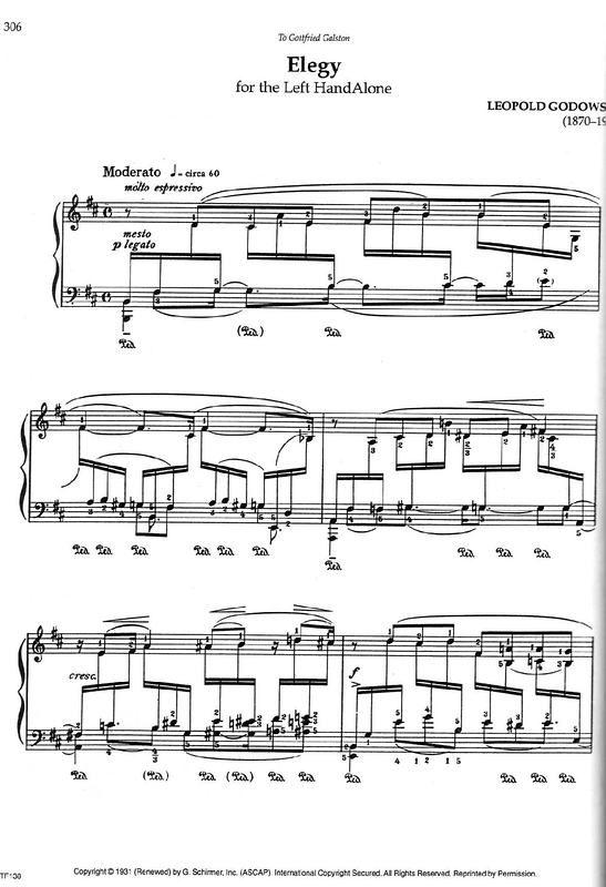 Elegy sheet music