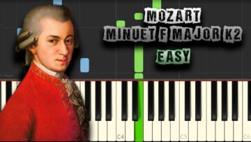 Mozart – Minuet in F Major (K2) [Easy Piano Tutorial]