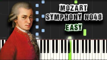 Mozart – Symphony No. 40 [Easy Piano Tutorial]