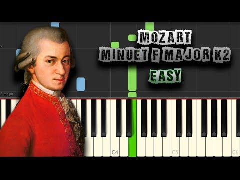 Mozart – Minuet in F Major (K2) [Easy Piano Tutorial]