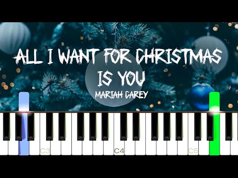 All I Want For Christmas Is You – Mariah Carey [Easy Piano Tutorial]