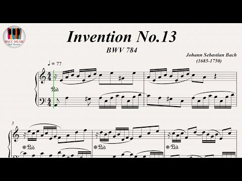 J.S. Bach – Invention No. 13 in A minor BWV 784